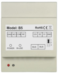 B5 Moduy funkcyjny, obsługa dodatkowego rygla, bramy automatycznej lub oświetlenia, VIDOS