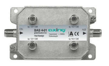 BAB00401 AXING BAB 4-01 odgałęźnik multitap przelotowy 4p