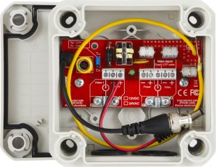 BOX HD-1-EXT/12VDC Kompaktowe zabezpieczenie punktu kamerowego, ANALOG, IP66, zabezpieczenie antyprzepięciowe