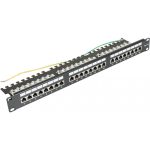 CCAS-PA5E-24STP-O-2 Panel kat. 5e 19" 1U 24xRJ45 FTP czarny z półką