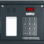 CP-2502NP-BLACK Panel audio z mini listą lokatorów, kolor czarny, Laskomex