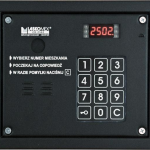 CP-2503P-BLACK Panel audio, podświetlana klawiatura, możliwość montażu modułu kamery, kolor czarny, Laskomex