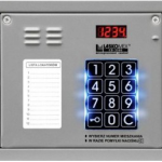 CP-3100NP-SILVER Panel audio z mini listą lokatorów, kolor srebrny, Laskomex