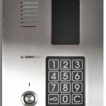 CP-3123TP-INOX Panel audio pionowy ze stali nierdzewnej, z czytnikiem kluczy "Dallas", Laskomex