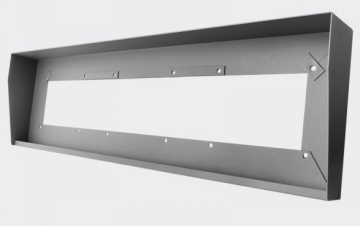 DA-3H-SILVER Obudowa stalowa, trzy segmentowa, pozioma, kolor srebrny, LASKOMEX