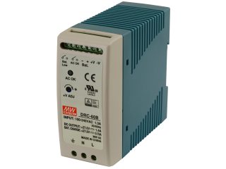 DRC-60B Zasilacz na szynę DIN, DRC 27.6V/60W/1.4A/0.75A, MEAN WELL