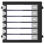 DS-KD-KK Moduł z przyciskam wywołania do lokali, zasilany z DS-KD8003-IME1, 6 przycisk, IP65, HIKVISION