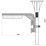 FMX-DET-MB Wspornik montażowy do czujek
