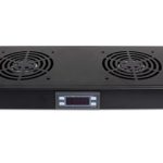 GF-FAN2TR Panel 2 wentylatorów z termostatem Rack 1U