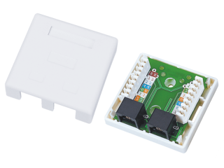 GN011 Gniazdokat.6  2xRJ45