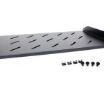 HGF-27H-WB Półka rackowa uniwersalna 19 cali 1U 270mm Czarna
