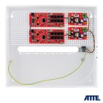 IP-16-20-H Switch PoE do 16 kamer IP, w obudowie wewnętrznej ABOX-H (miejsce na NVR), z zasilaczem 192W (2x96W)