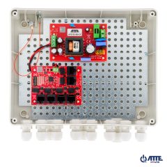 IP-5-11-L2 Switch PoE do 5 kamer IP, w obudowie zewnętrznej, 5xPoE + 1xUplink, bezpieczniki elektroniczne, tryb