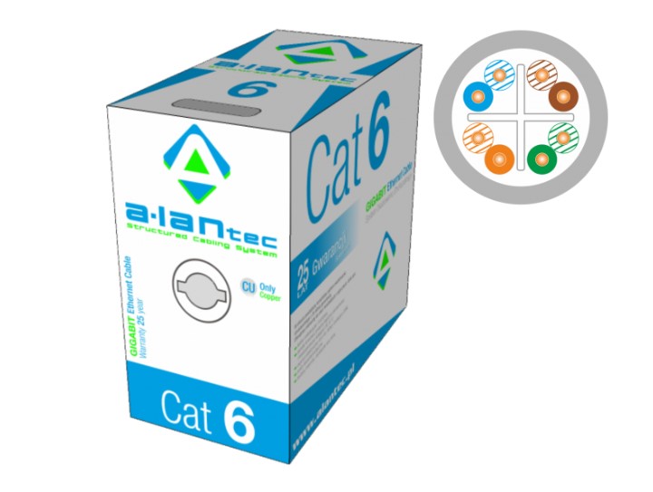 KIU6LSOH305 Kabel U/UTP kat.6, 305m