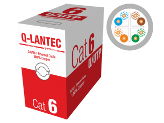 KIU6PVC305Q Kabel sieciowy UTP kat.6 PVC Q-LANTEC, uregulowanie na oddziaływanie ognia