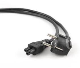 KZAGEMKAB0004 GEMBIRD KABEL ZASILAJĄCY 1M (KONICZYNKA) CZARNY