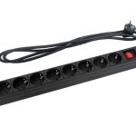 LZ1U8GW Listwa zasilająca 8x230V, z wyłącznikiem