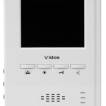 M395W Monitor głośnomówiący 4", obsługuje 2 wejścia, interkom, 14,5 V DC, Biały, VIDOS