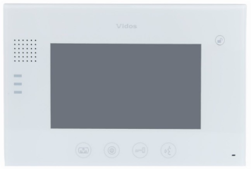 M670W Monitor głośnomówiący 7", monitor bezsłuchawkowy głośnomówiący z interkomem, VIDOS