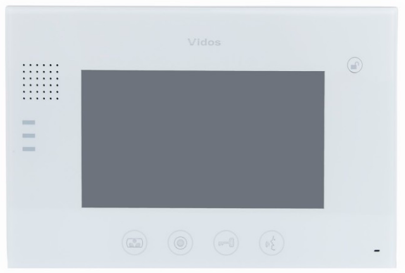 M670W Monitor głośnomówiący 7", monitor bezsłuchawkowy głośnomówiący z interkomem, VIDOS