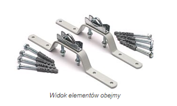 OMM-50W6 Obejma murowa czterootworowa, DIPOL