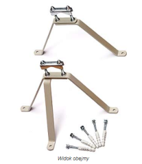 OMP-50L22 Obejma murowa z podporą , DIPOL