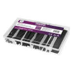OR-AE-13141/B Zestaw rurek termokurczliwych 100 szt. czarne