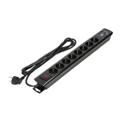 OR-AE-13244/B/3M Listwa Przeciwp.8x2P+Z,2xUSB,3x1.0,3m