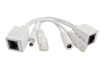 P-POE1 Adapter PoE, złącza typu RJ45 i 2.1/5.5
