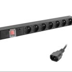 PDU-07E-0200-IEC-BK LISTWA ZASILAJĄCA RACK