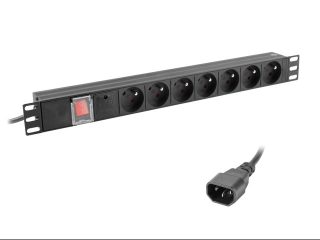 PDU-07E-0200-IEC-BK LISTWA ZASILAJĄCA RACK