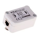PTF-61-ECO/PoE/DIN 1-kanałowe zabezpieczenie przeciwprzepięciowe serii ECO z ochroną PoE do instalacji Gigabit na szynę