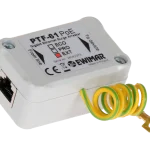 PTF-61-EXT/PoE 1-kanałowe zabezpieczenie przeciwprzepięciowe serii EXT z ochroną PoE do instalacji Gigabit Ethernet