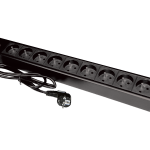 PZ09 Listwa zasilająca 19" gniazdo 9 x CEE 7/5 wtyk CEE 7/7 z diodą LED