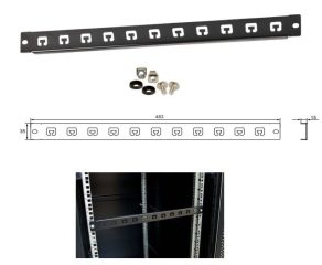 RAOK-1T Organizer kabli do szaf RACK płaski