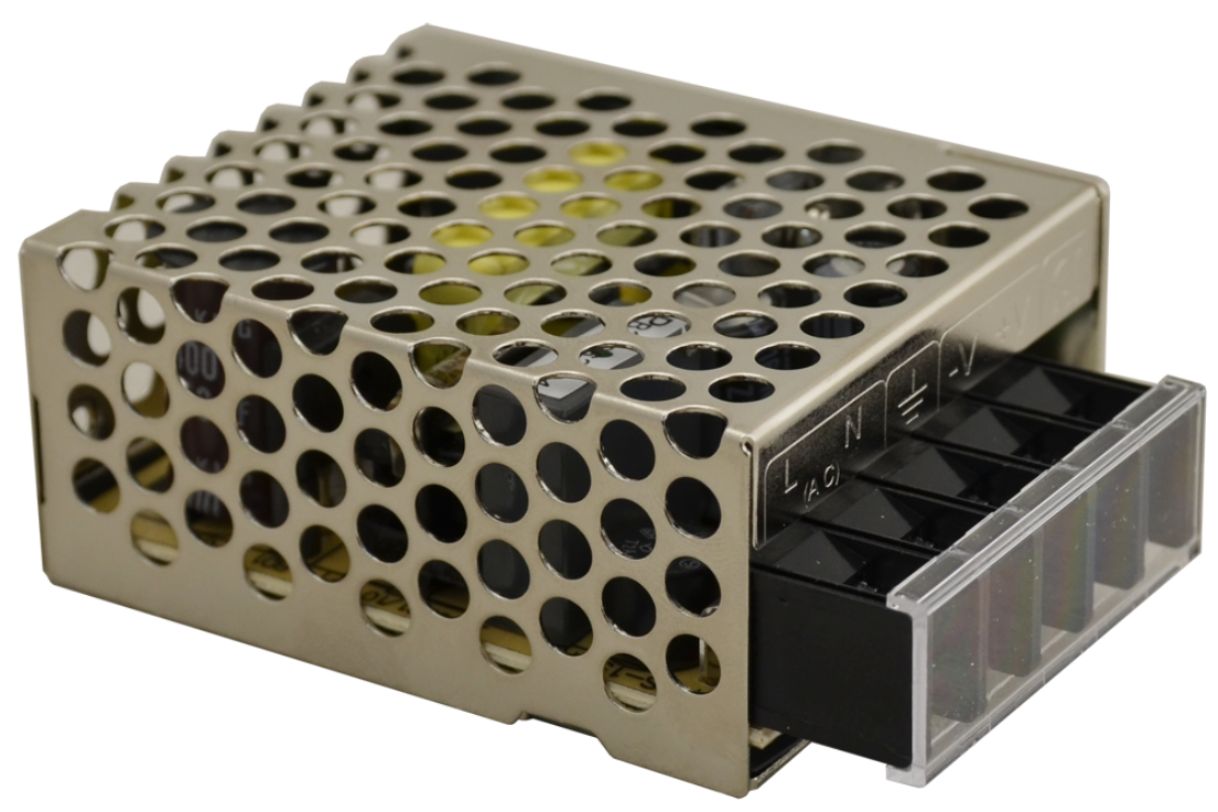 RS-15-12 Zasilacz niebuforowy do zabudowy RS, 12V/1,3A, MEAN WELL