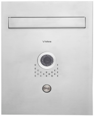 S551-SKP Skrzynka jednowrzutowa, przelotowa na listy Vidos z wbudowanym wideodomofonem IP65, VIDOS