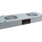 SA-F-1U-2-T-S Panel wentylacyjny 19" 1U, 2 wentylatory