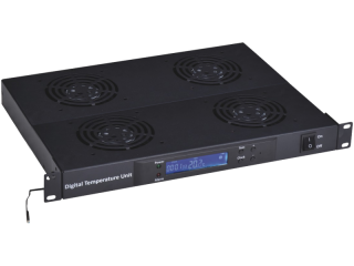 SA-F-1U-4-T2-C Panel wentylacyjny 19" 1U, cyfrowy