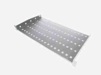 SA-P-19-1U-250-2-S Półka stała 19" 1U głęb. 250mm, kolor szara