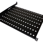 SA-P-19-1U-550-4-C-02 Półka stała 19" 1U głęb. 550mm, czarna,