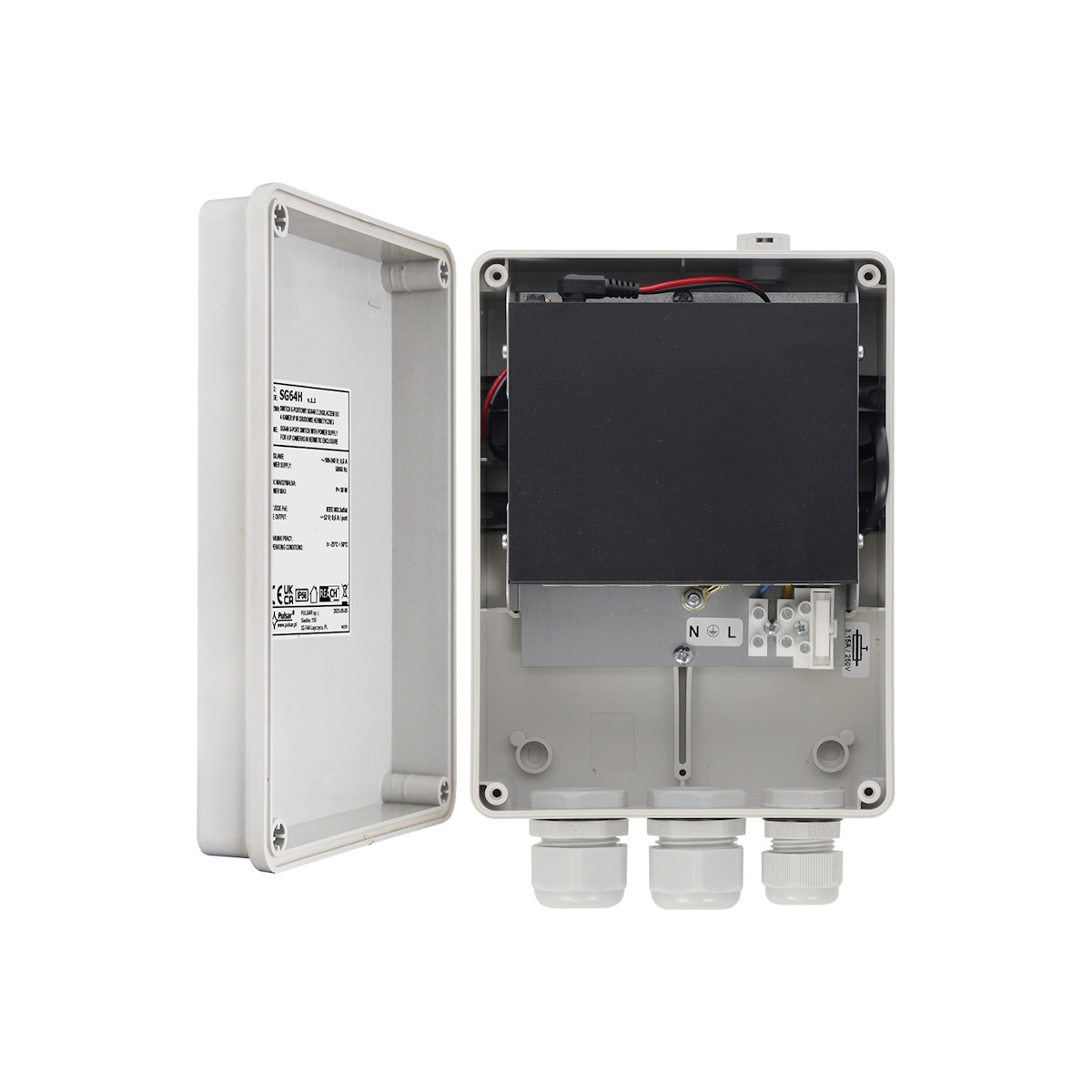 SG64H Switch 6-port do 4 kamer IP obudowa hermetyczna