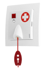 SPR-PC2/AA/BAT Przycisk ciągniony z klawiszem powiadomienia, bateryjny, podtynkowy