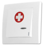 SPR-PK1/A/ZAS Przycisk alarmowy 1-klawiszowy, 12 VDC, podtynkowy