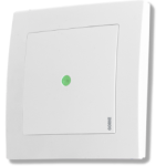 SPR-ZS1 Zasilacz, ramka biała, podtynkowy, 230 V AC, 12 VDC 0,35A