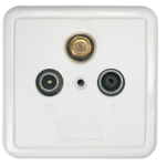 SSD2-00/AXING AXING SSD 2-00 gniazdo RTV/SAT końcowe + obudowa