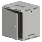 SW-15U-600-500-N-DMJ-OP-RP-B-S Szafa wisząca 19" 15U 600x500, niedzielona