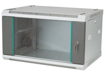 SW-6U-600-450-N-DSJ-OP-RP-B-S Szafa wisząca 19" 6U 600x450