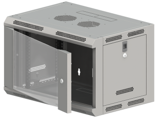 SW-9U-600-500-N-DSJ-OP-RP-B-S Szafa wisząca 19" 9U 600x500