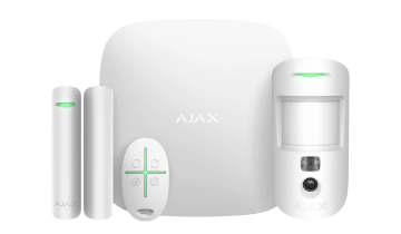 StarterKit Cam WHITE Zestaw: Hub 2(2G)+pir cam+kontaktron+pilot, biały